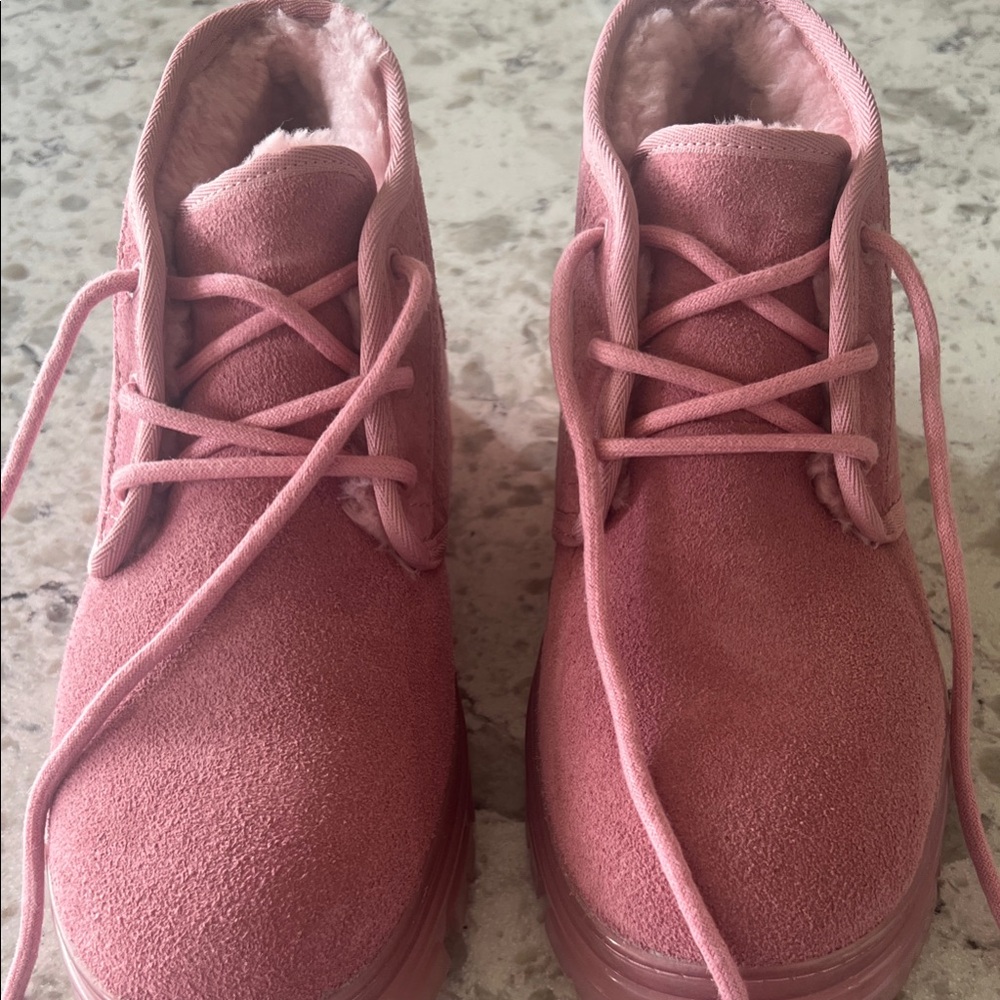 UGG Pink Ankle Boots
